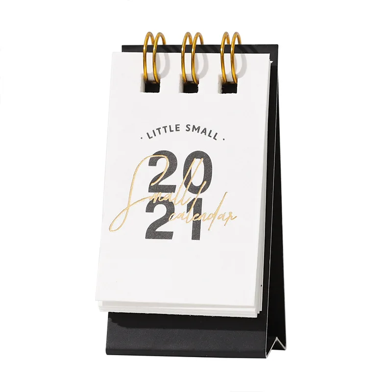 

1Pcs 2021 Creative Small Desk Calendar DIY Portable Desktop Calendars Daily Schedule Planner 2020.10-2021.12