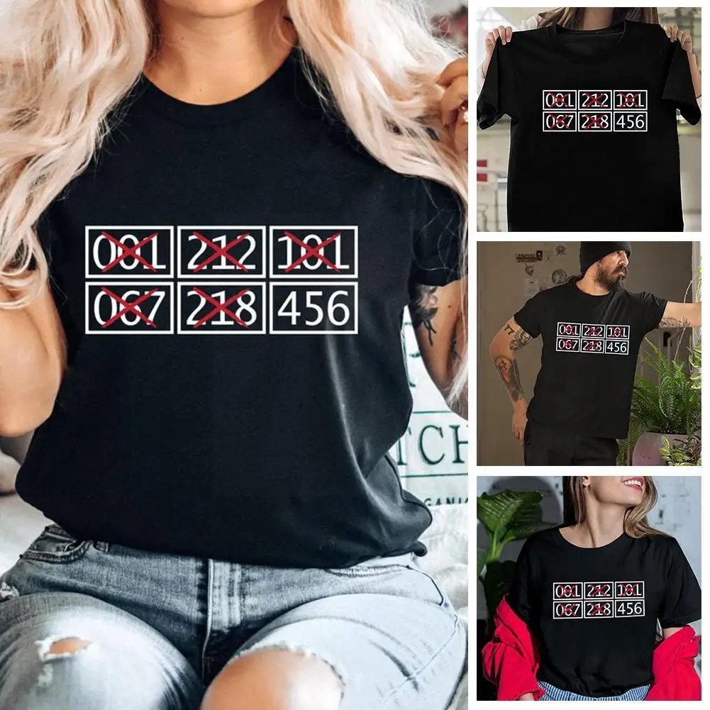 

ТВ 456 218 001 067 футболка с символом Косплей Спортивная одежда тот же Хэллоуин корейский драматический стиль драма корейский K1e7