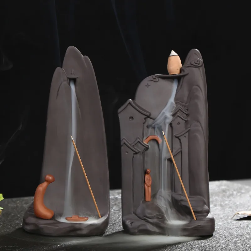 Керамическая курильница для благовоний с обратным потоком подставка из