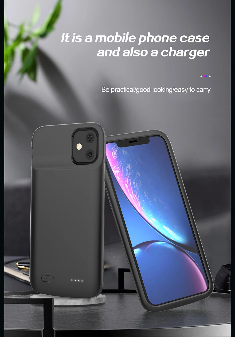 Для iPhone 11 Pro MAX чехол для зарядного устройства портативный внешний аккумулятор мягкий силиконовый внешний аккумулятор чехол для зарядки для iPhone 11