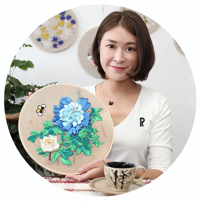 Набор для вышивки крестиком романтичный цветок и бабочка 3d Вышивка крестом