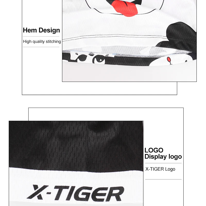 Футболка X Tiger с коротким рукавом для мальчиков и девочек детские велосипедные