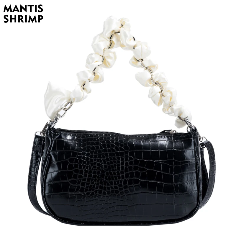 

Сумка кросс-боди Женская из экокожи, роскошный саквояж на плечо, модный мессенджер, миниатюрный чемоданчик крокодилового цвета