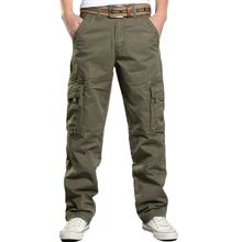 Мужские брюки-карго VogueBaggy штаны с несколькими карманами Pantalon Homme мужские уличные военные тактические хлопковые брюки одежда