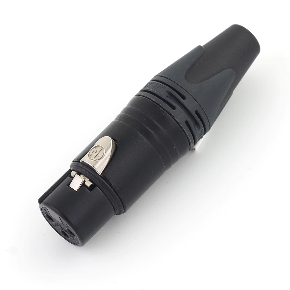 1 шт. швейцарский кабель Neutrik с 3-полюсным гнездовым разъемом XLR черным