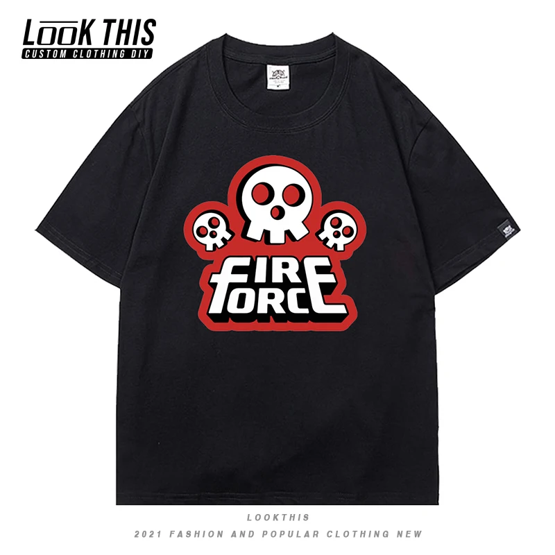 

Fire Force Cool Japan Anime Teens Girls/Boys Funny T-shirt Summer 2021 Kids Streetwear Tops Children's Short Sleeve T-shirt