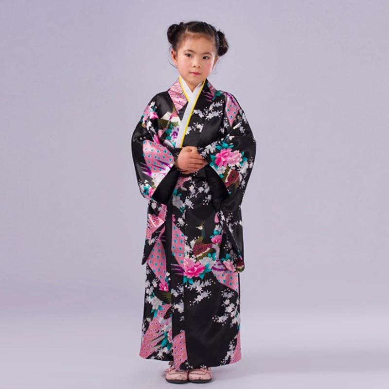 

Kids Tradition Women's Style Kimono Cosplay Costumes Kimono Outfit Cosplay Costume Halloween Carnival Party Cosplay Costumes