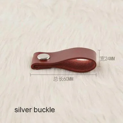 Ручка для кухонного шкафа кожаная ручка винного цвет черный/золотой/серебристый