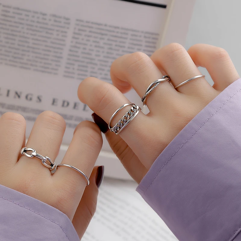 [Miss Z] Открытое кольцо на указательный палец женское модное индивидуальное с