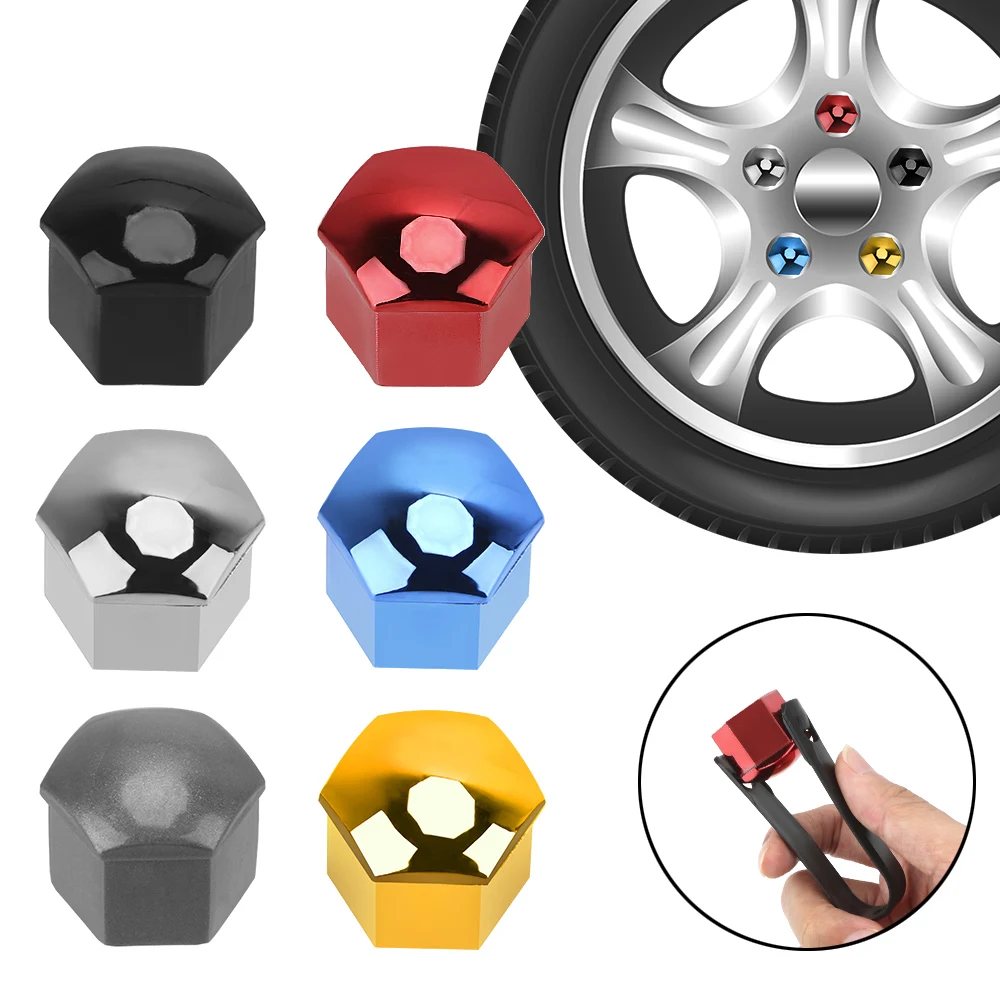 

Anti-Rust Dust Proof Protection Caps 20 PCS Car Wheel Nut Caps Universal 21mm Bolt Rim Auto Hub Screw Cover