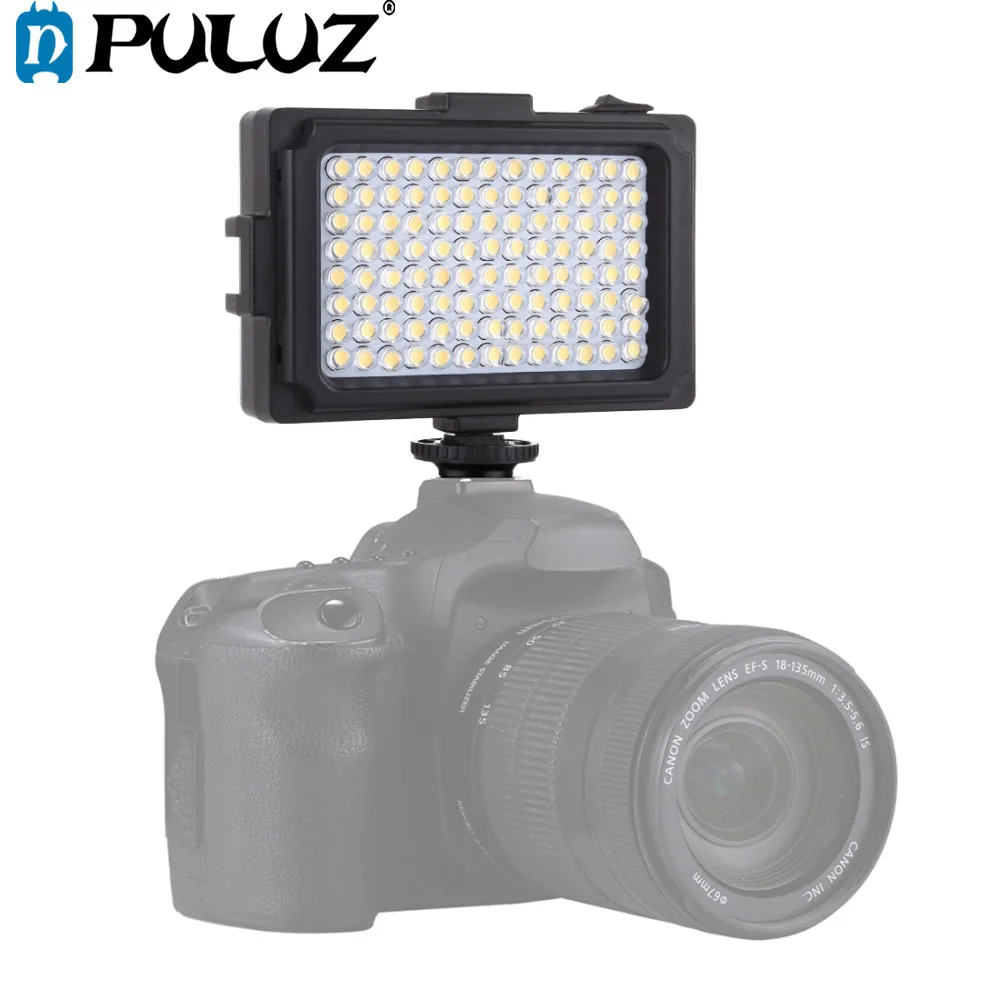 Светильник PULUZ 104 светодиода для фото и видеостудии с белыми оранжевыми