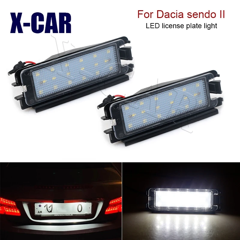 

2 светодиодный т., светодиодные лампы для номерного знака Renault Dacia sendero II 2012-2019
