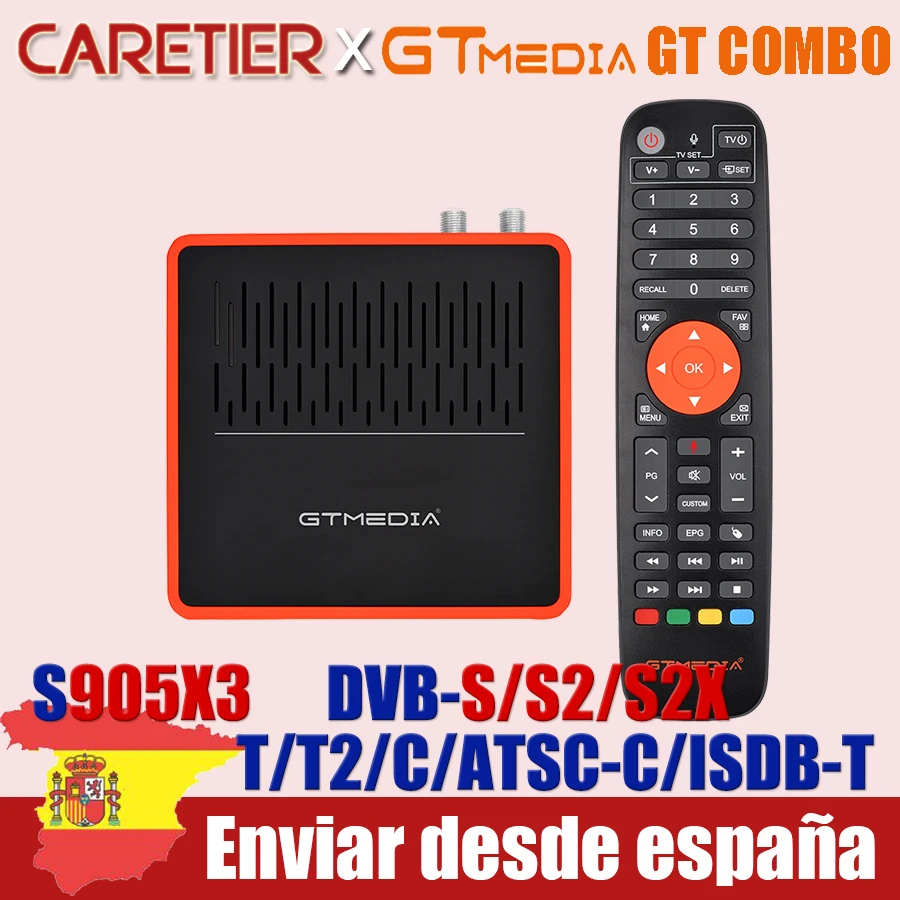 ТВ приставка GTMedia GT Combo DVB S2/T2/C Android 9 0 спутниковый ресивер 4K8K 2 ГБ/16 ГБ 4 ГГц/телефон Wi