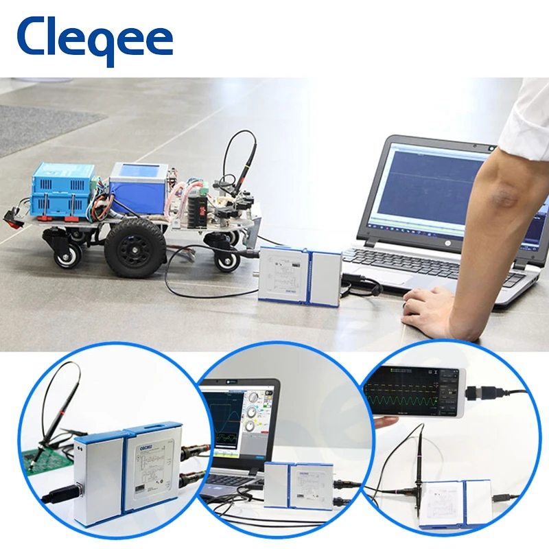 Цифровой генератор сигналов Cleqee C520 портативный осциллограф МГц 50 Android