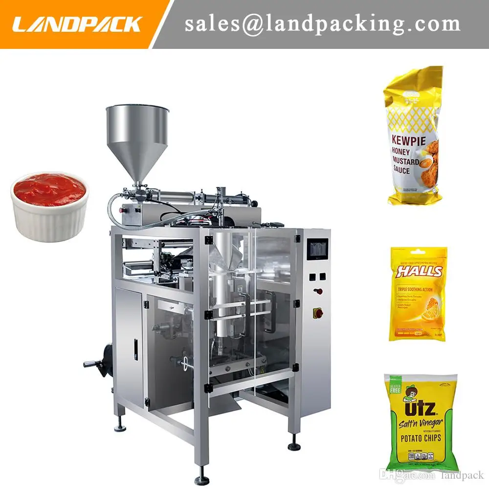 Ketchup Mayonnaise Salad Dressing Automatic Vertical Form Fill Seal Machine Liquid Sauce Sachet Packing Price | Бытовая техника