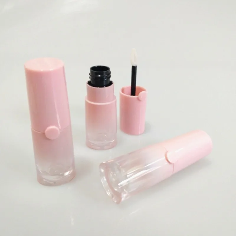 5 мл пустой розовый тюбик для блеска губ DIY пластиковый прозрачный контейнер