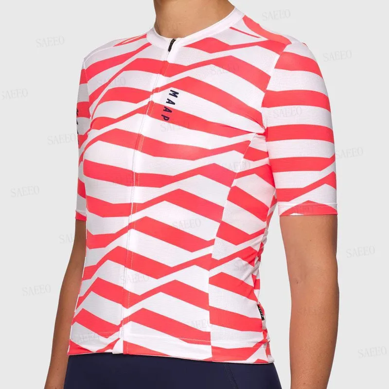 

MAAP 2020New Short-sleeved Cycling Jersey Women's Summer Breathable Quick-Dry Cycling Clothing Ropa Ciclismo Mujer Wea Bianching