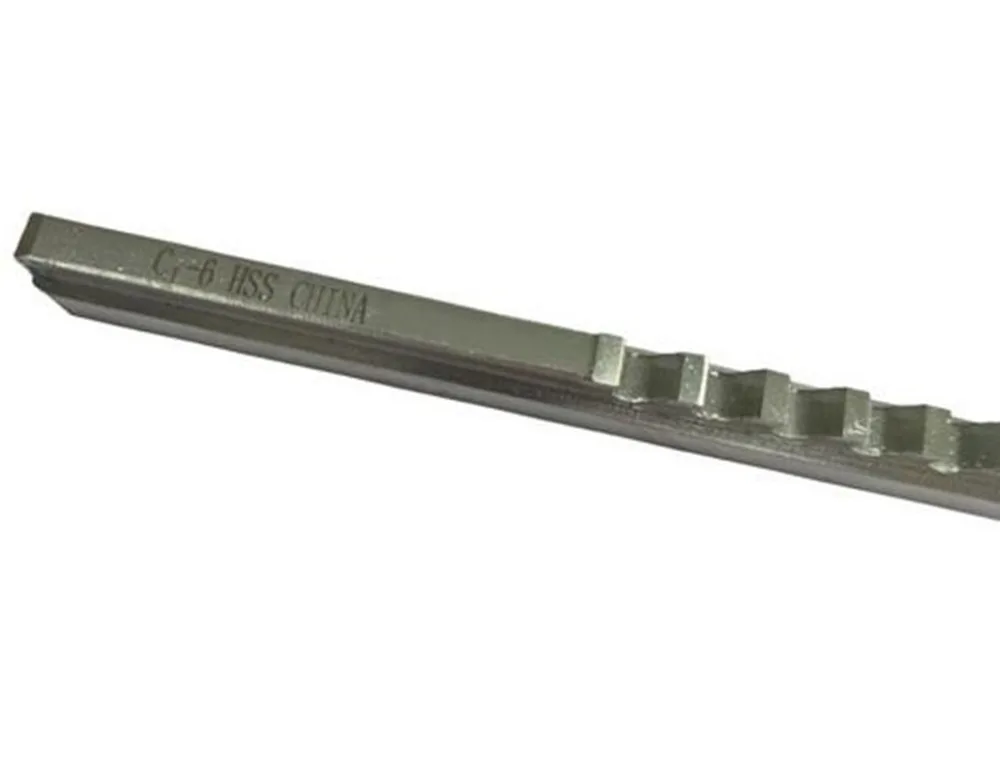 

HSS 6mm C1 Push-Type Keyway Broach Metric Size HSS Keyway Cutting Tool for CNC Router Metalworking