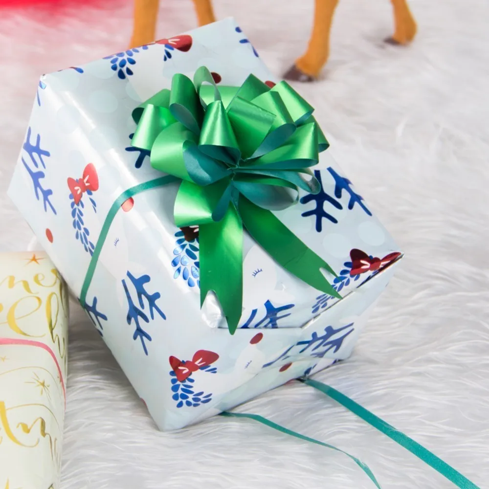 10pcs/set Gift Ribbons Flower Wrappers Pull Bow Wedding Events Birthday Decoration Christmas Gifts Packaging Box | Дом и сад