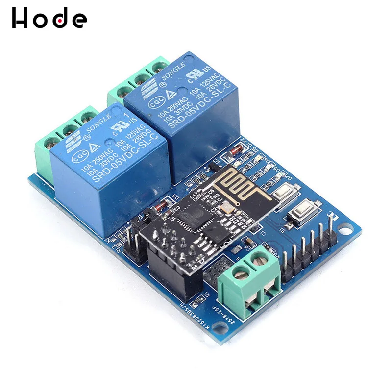 Реле канала 12 В 5 ESP8266 ESP 01 2 WiFi реле канальный релейный модуль для IOT Smart Home|Реле| |