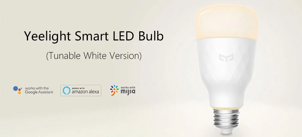 Xiao mi Yeelight лампа, умный светодиодный светильник, цветная, 800лм, wifi лампа для настольной лампы, спальни, 10 Вт, E27, RGB лампа для mi Home APP