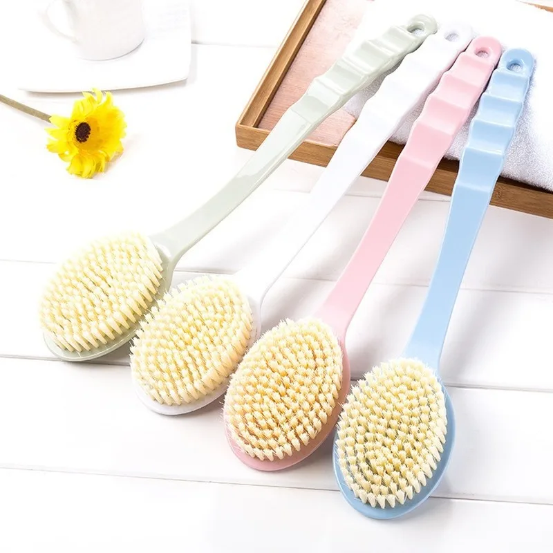 

1pc Long Handled Plastic Bath Shower Back Brush Scrubber Skin Cleaning Brushes Body for Bathroom Accessories Cleaning Tool