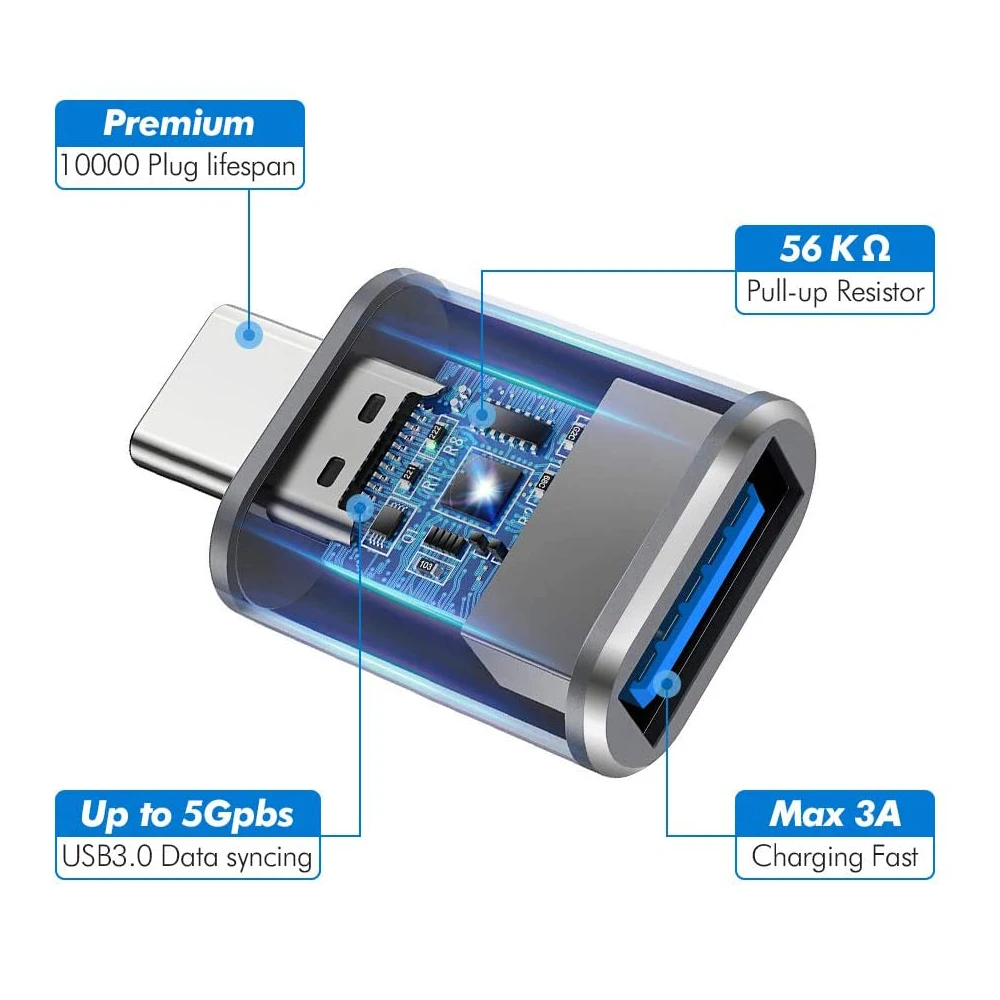 Переходник Type C на USB 3 0 OTG-кабель для MacBook Pro Samsung Oneplus Xiaomi Huawei мобильный телефон |