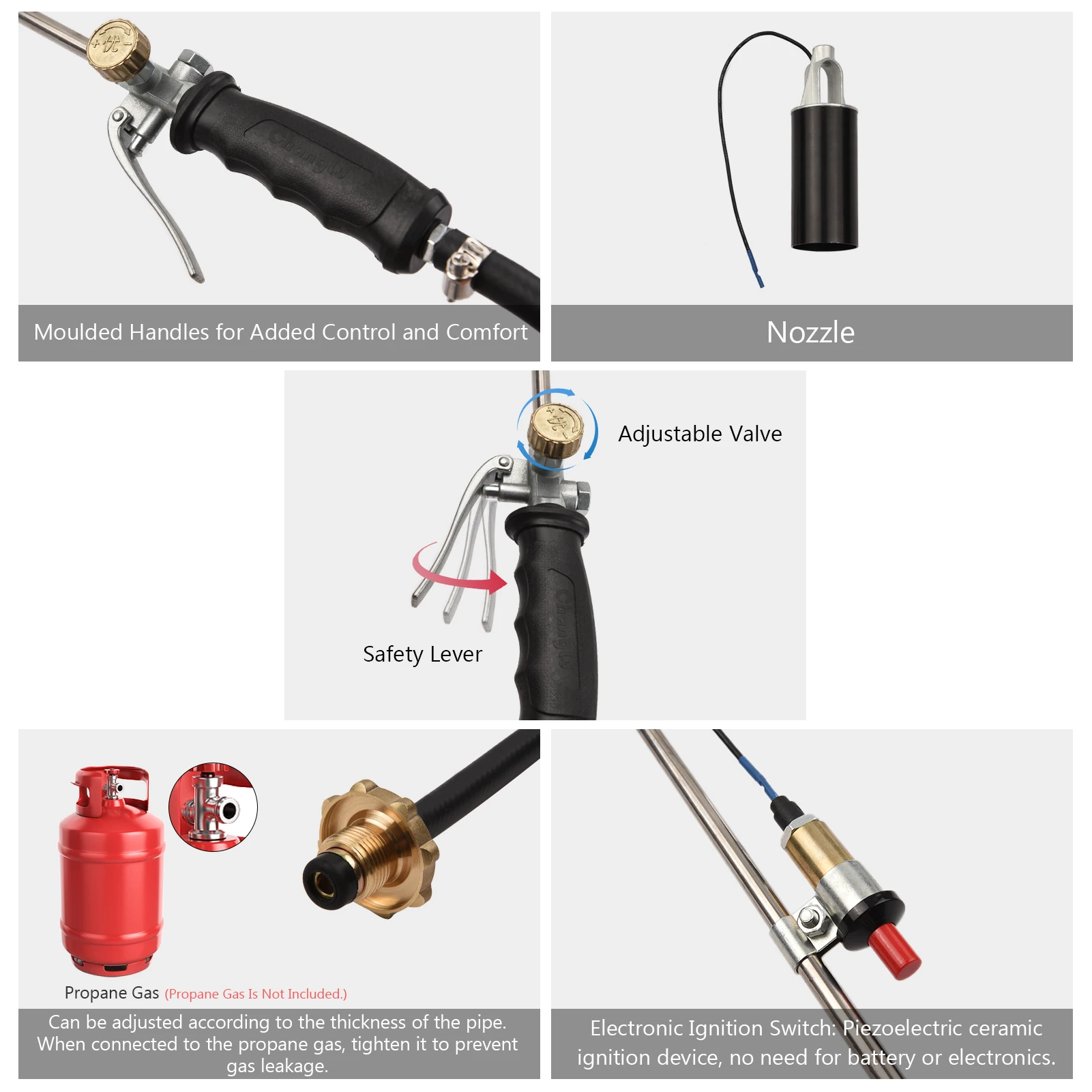 Горелка пропановая с электронным выключателем зажигания для таяния льда снега