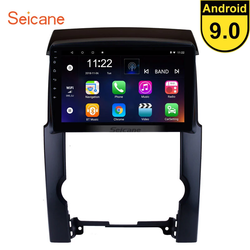 Seicane 10,1 дюймов HD 1024*600 Android 9,0 автомобильный радиоплеер для 2009-2011 2012 KIA Sorento gps Navi Стерео Поддержка DVR SWC wifi