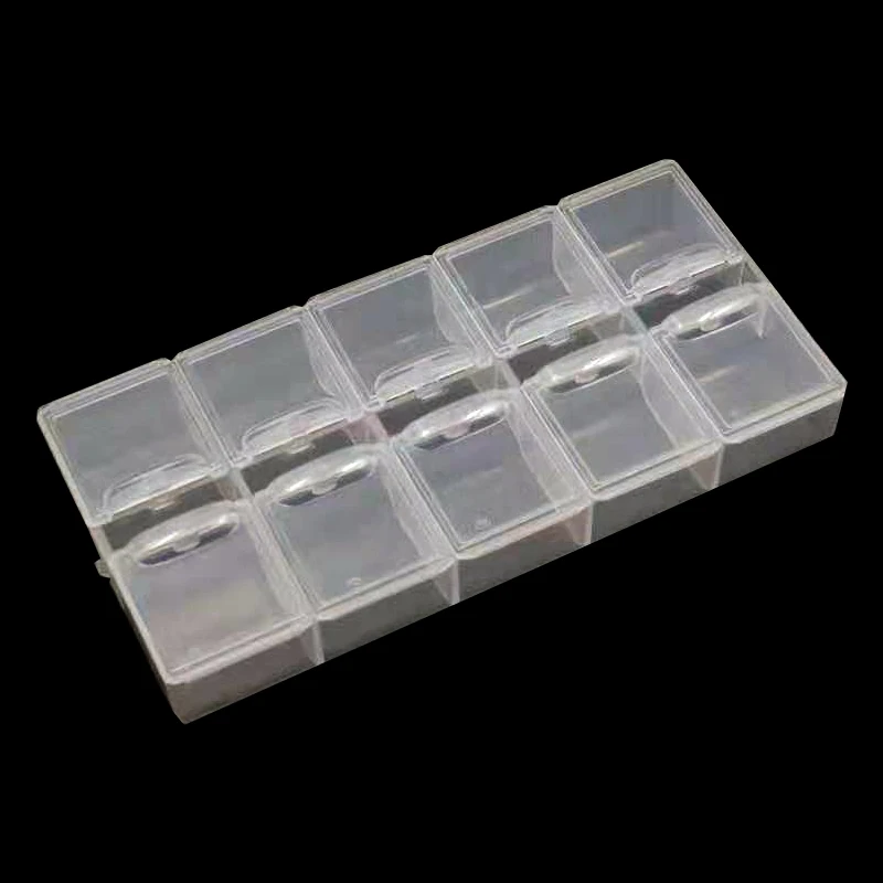 2 шт 10 слотов инструменты для вышивки картин со стразами прозрачные DIY Стразы