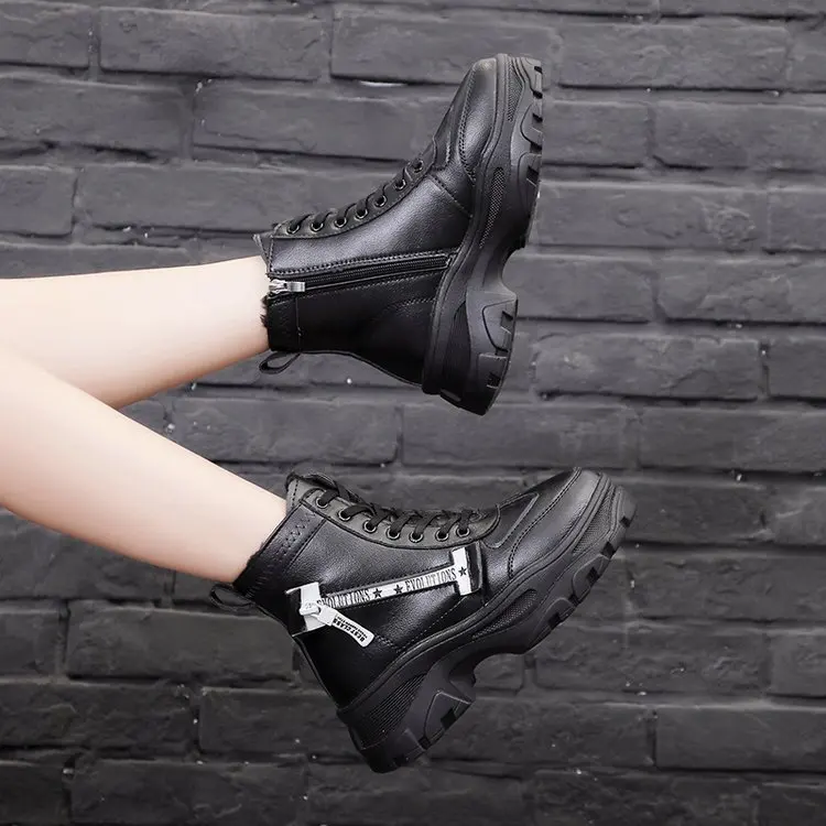 Женские зимние ботинки коллекция 2019 года облегающие ботильоны с подкладкой