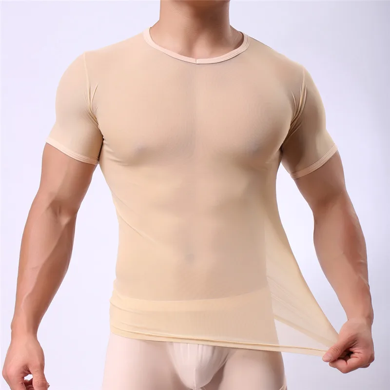 Men Undershirts Breathable Tight Slimming Transparent Body Shapewear Vest Shirt Slim BodyShaper Underwear Vest Undershirt