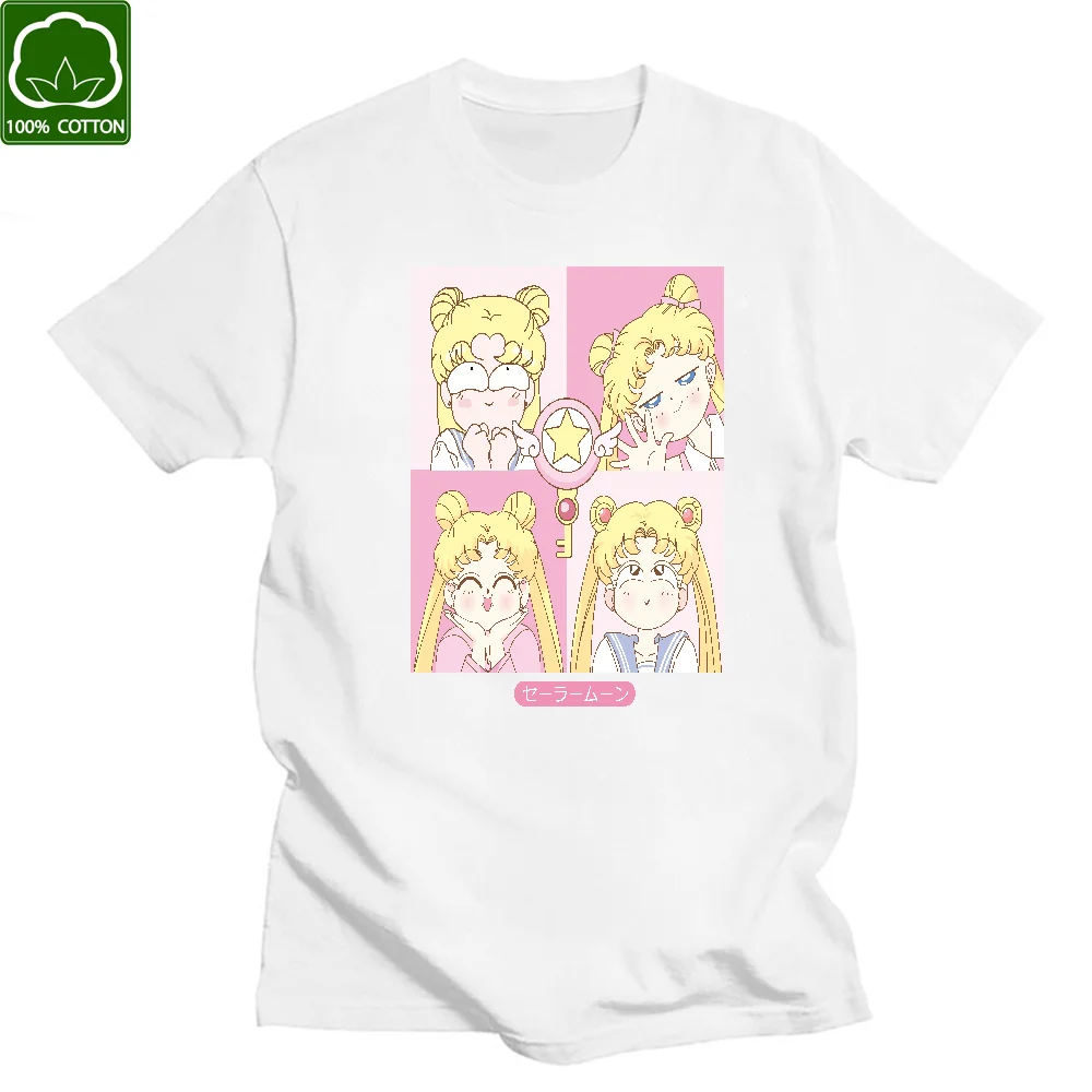 

Sailor Moon Girl 2021 t-shirt Unisex Cotton Tee T shirt Short sleeve Novelty Cool Graphic Kawaii Hip Hop Tops Femme Gift