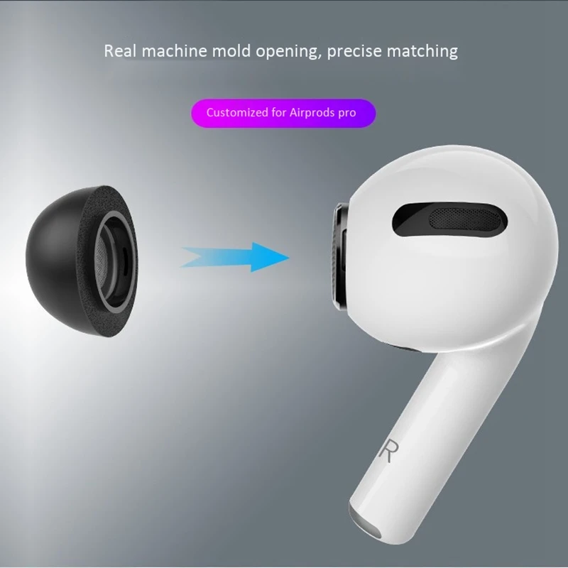 

for Pro Memory Foam Earbud Noise Reduction Soundproof Earplug Earbuds Earphone Case Earplug Cover Black