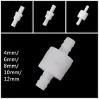 1 шт. 4 мм6 мм8 мм10 мм12 мм пластик односторонний Встроенный обратный клапан Топливный Газ Жидкость вода белый