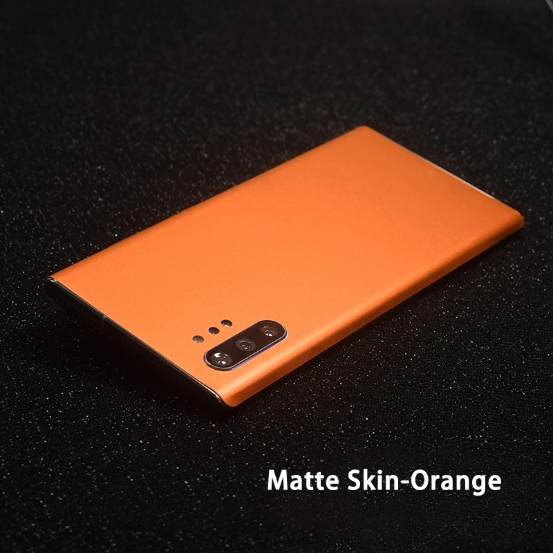 3D углеродное волокно/кожа/дерево скины Телефон задняя наклейка для SAMSUNG Galaxy Note 10 Plus Note 10 A60 A80 Прозрачный матовый стикер