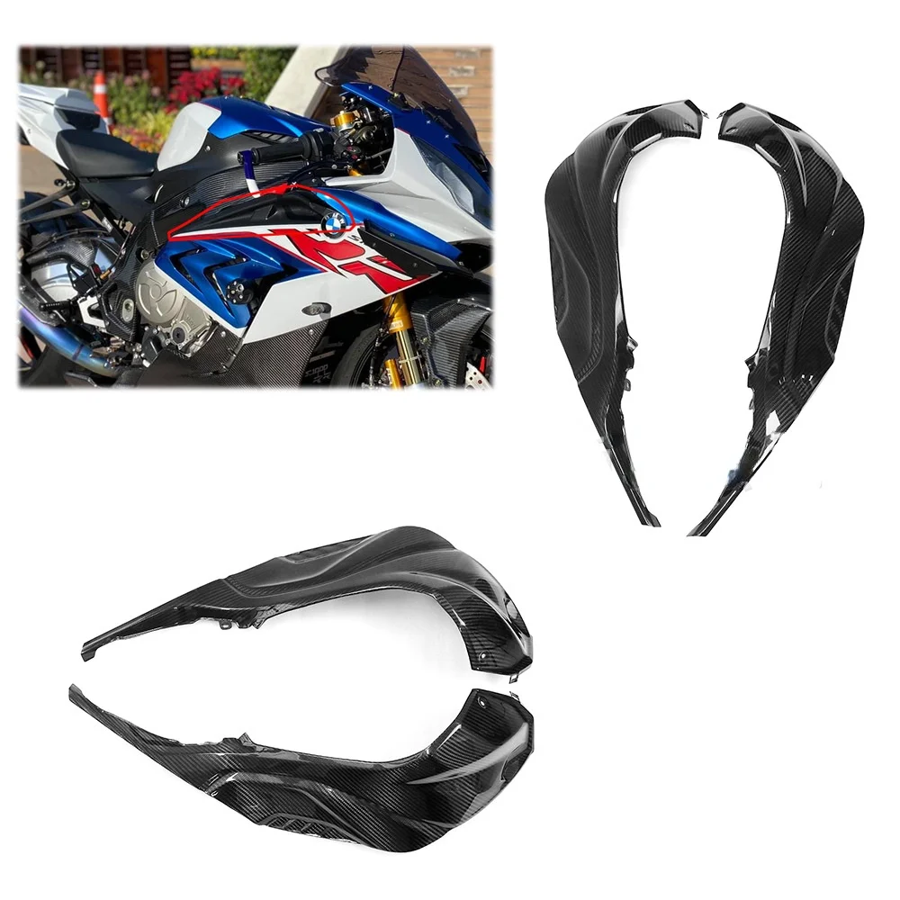 

For BMW S1000rr Motorcycle Modification Parts Carbon Fiber Fuel Tank Front Side Plate Protective Cover Shell 2019+
