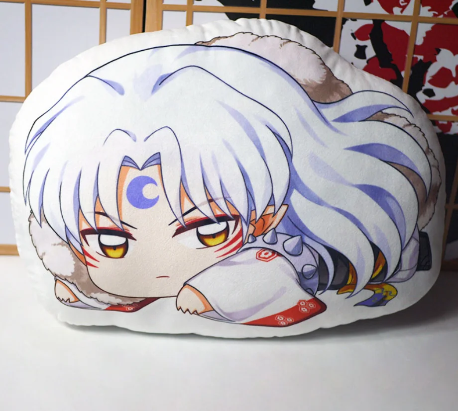 

Аниме Inuyasha плюшевая кукла подушка Sesshoumaru Kagome Kikyou модель игрушки Мягкая двухсторонняя подушка для косплея искусственная Подушка подарок 48 см