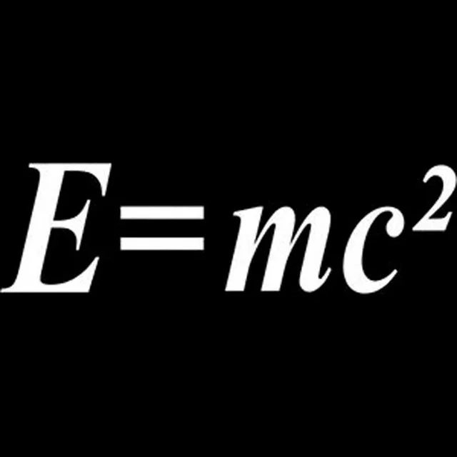 

15.5X4.4CM E=MC2 Love math Originality Vinyl Decal Car Sticker Black/Silver