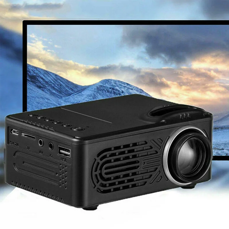 Аккуратный портативный карманный проектор HD поддержка 1080P встроенный
