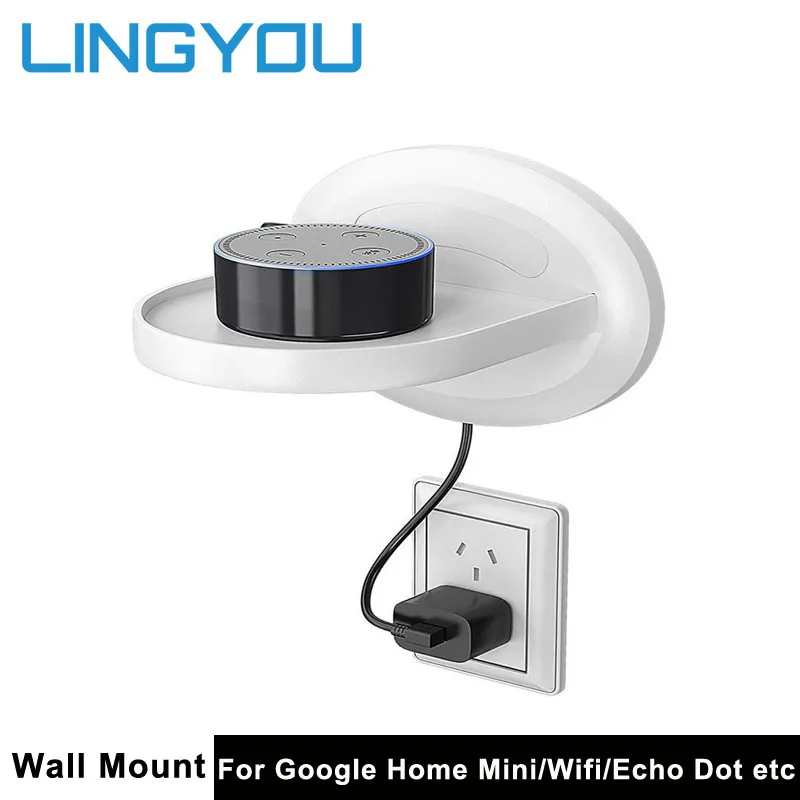 LINGYOU беспроводной Bluetooth динамик Wifi настенный держатель подставка для Google home mini
