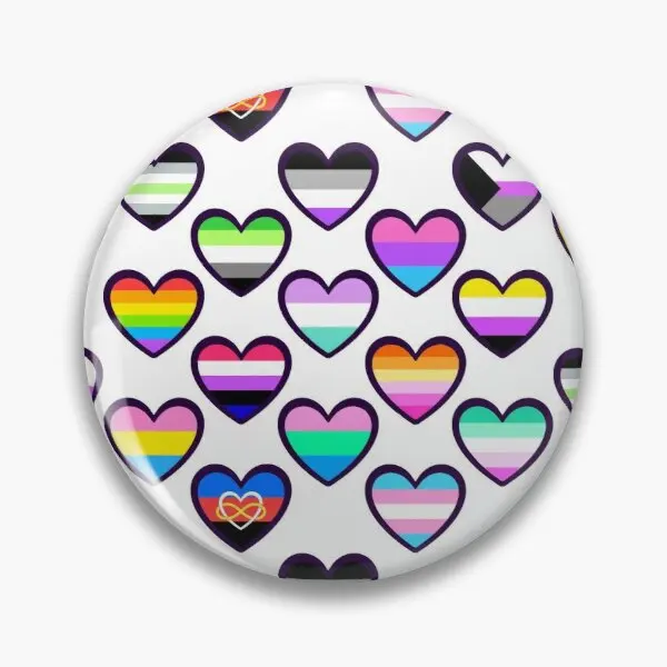 

Мягкая булавка для пуговиц Pride Hearts, модная Милая булавка для лацканов, декоративная мультяшная брошь для шляпы, значок для женской одежды, юв...