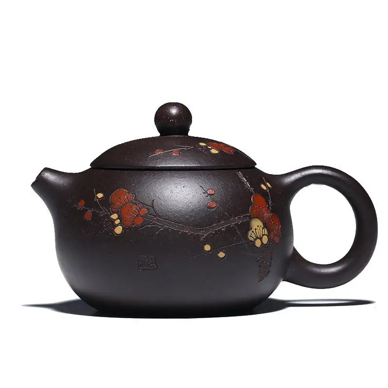 

Home Zhuni black beauties teapot hand-painted clay teapot