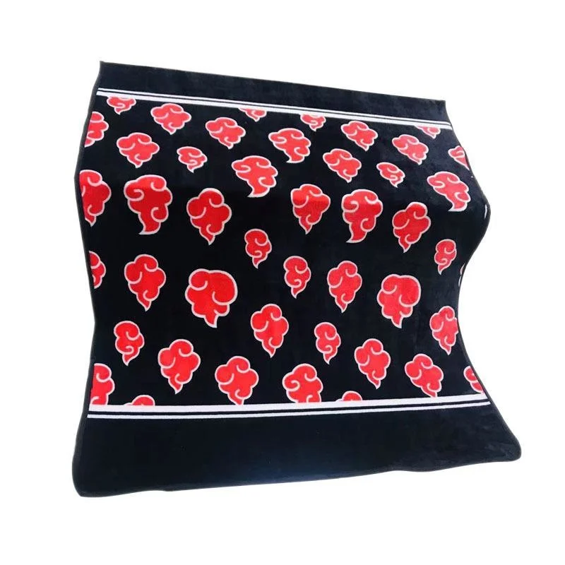 Manta de felpa de Hokage Narutoes Akatsuki para ni&ntilde;os, manta suave y c&aacute;lida de lana de Coral para el hogar, 200x150cm, para invierno-5