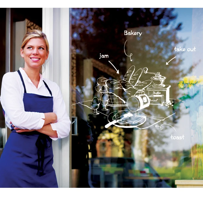 Настенные наклейки в виде кофейни кофе молока чая|Наклейки на стену| |