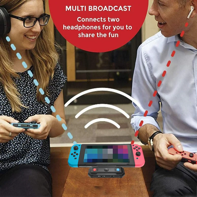Адаптер Bluetooth Type C для Nintendo Switch Lite беспроводной передатчик с низкой задержкой HDMI