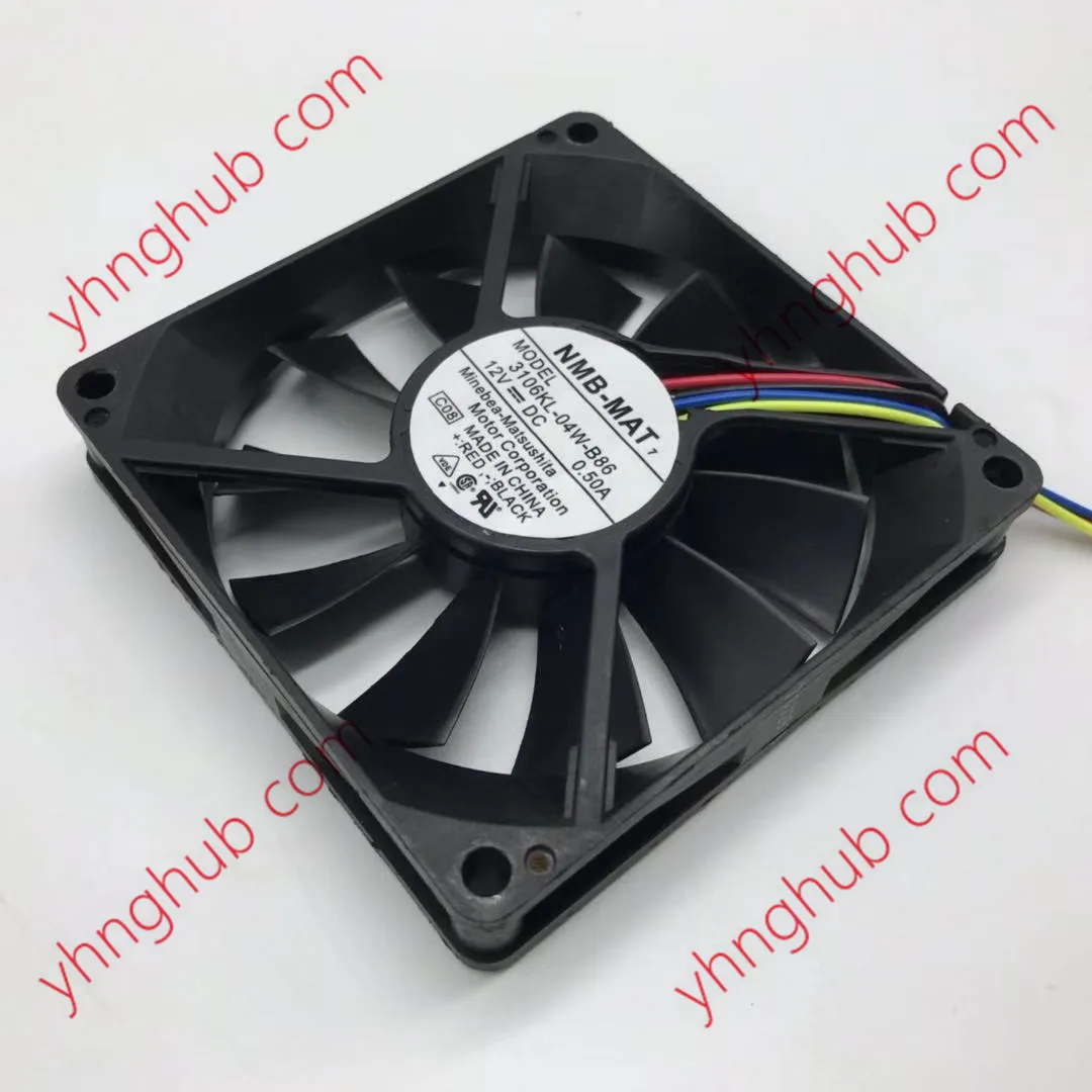 NMB-MAT 3106KL-04W-B86 C08 DC 12V 0.5A 80x80x15 мм 4-проводной вентилятор охлаждения сервера