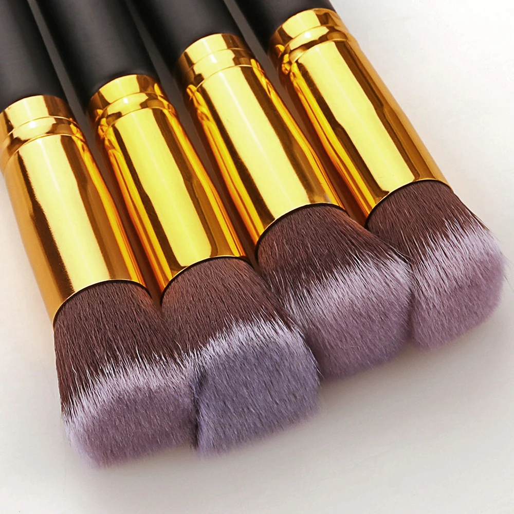 

10pcs Makeup Brush Set Soft Synthetic Hair Cosmetic Foundation Powder Blending Brush Eyeshadow Concealer Makeup Brush