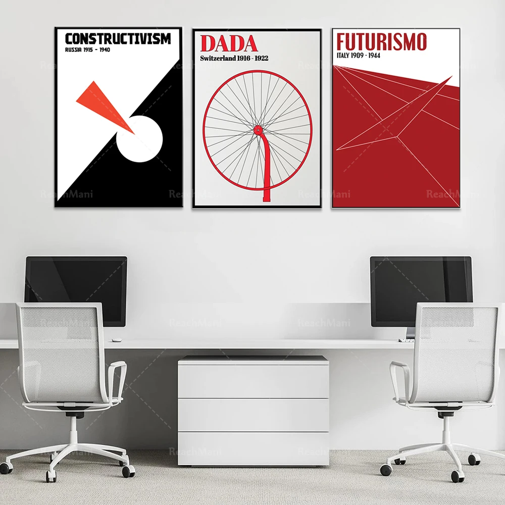 

Futurism Art Printable Poster Red-Minimalism Style-Constructivism Art Modern Home Decor Canvas Wall Art Prints Unique Gift