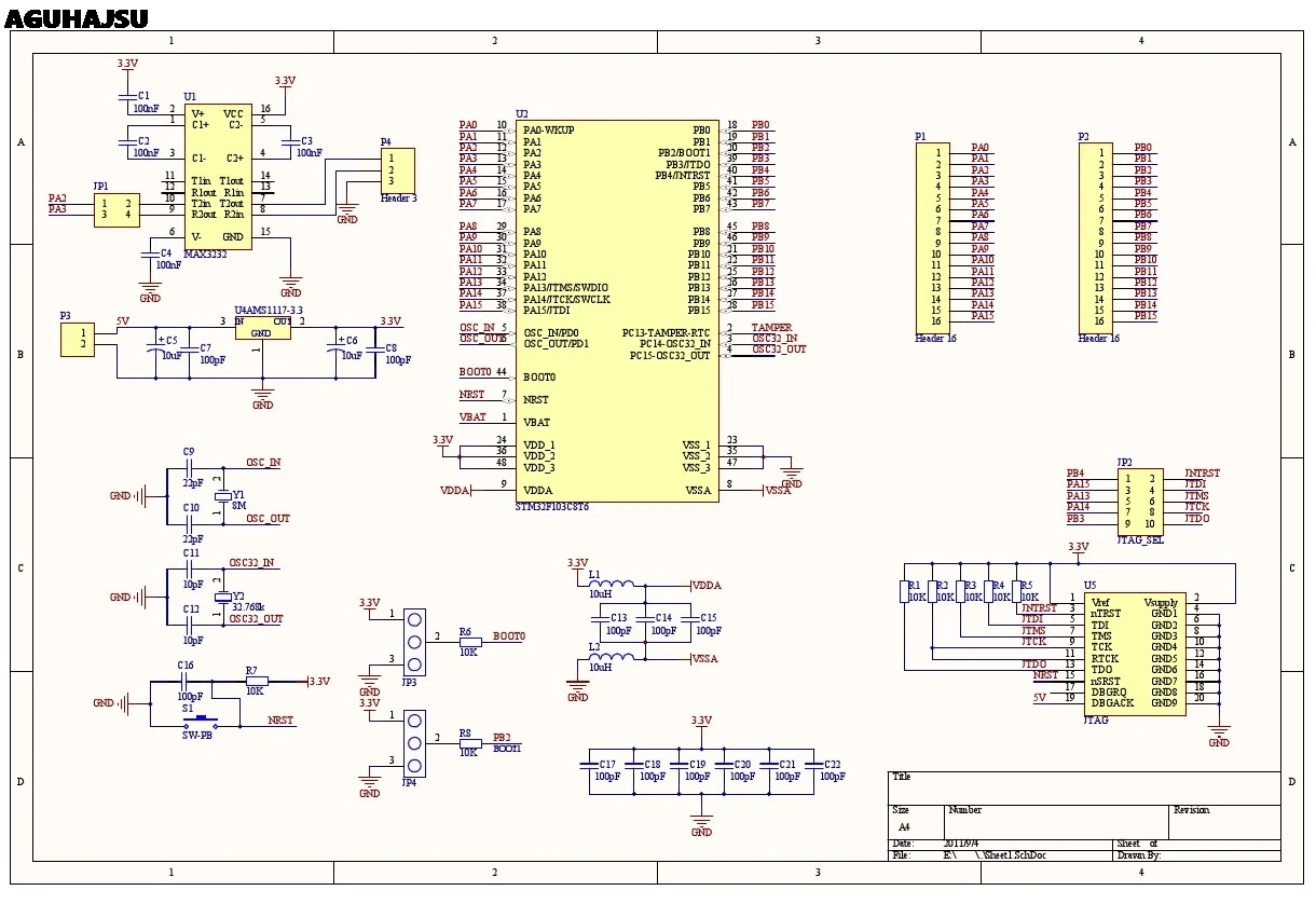 Минимальная плата разработки системы STM32F103C8T6 ARM STM32 модуль для arduino CS32F103C8T6 1 шт./лот
